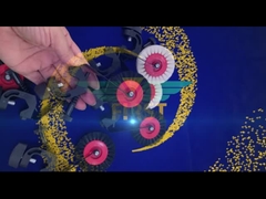 হাইডেলবার্গ ব্ল্যাক হুইল ব্রাশ সমর্থন Sm74 প্রিন্টিং যন্ত্রাংশ OEM উপলব্ধ মেটাল যন্ত্রাংশ