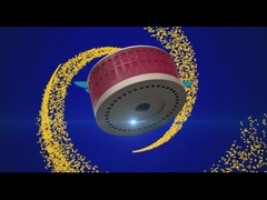 ফোল্ডিং মেশিন পলিউরেথেন প্রিন্টিং যন্ত্রাংশের জন্য লাল রঙের সাকশন হুইল 124*70mm