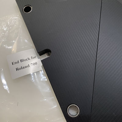 রোল্যান্ডের জন্য গাঢ় ধূসর রঙের শেষ প্লেট 700 ইঙ্ক ডাক্ট এন্ড ব্লক অফসেট প্রিন্টিং মেশিনারি যন্ত্রাংশ