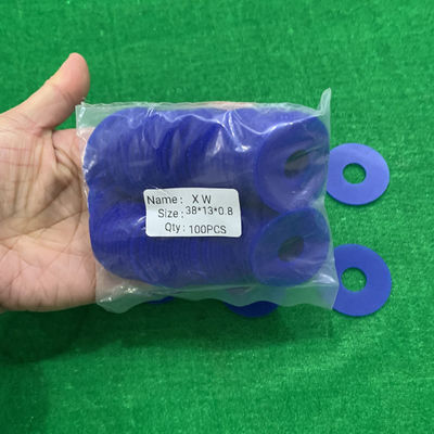 38x15x0.8 মিমি ব্লু কালার ফ্ল্যাট রাবার সুপার অফসেট প্রিন্টিং মেশিনের জন্য প্রতিস্থাপন যন্ত্রাংশ