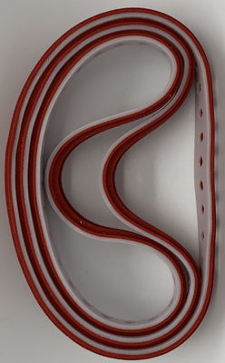 এইচডি তেল প্রতিরোধী লাল রাবার বেল্টের জন্য বিভিন্ন পুরুত্বের পিভিসি সাকশন বেল্ট