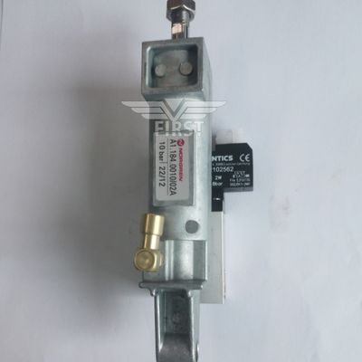 সিলভার কালার সিলিন্ডার এ১।184.0010 পিস্টন মেশিন অফসেট প্রিন্টিং পার্টস ভালভ